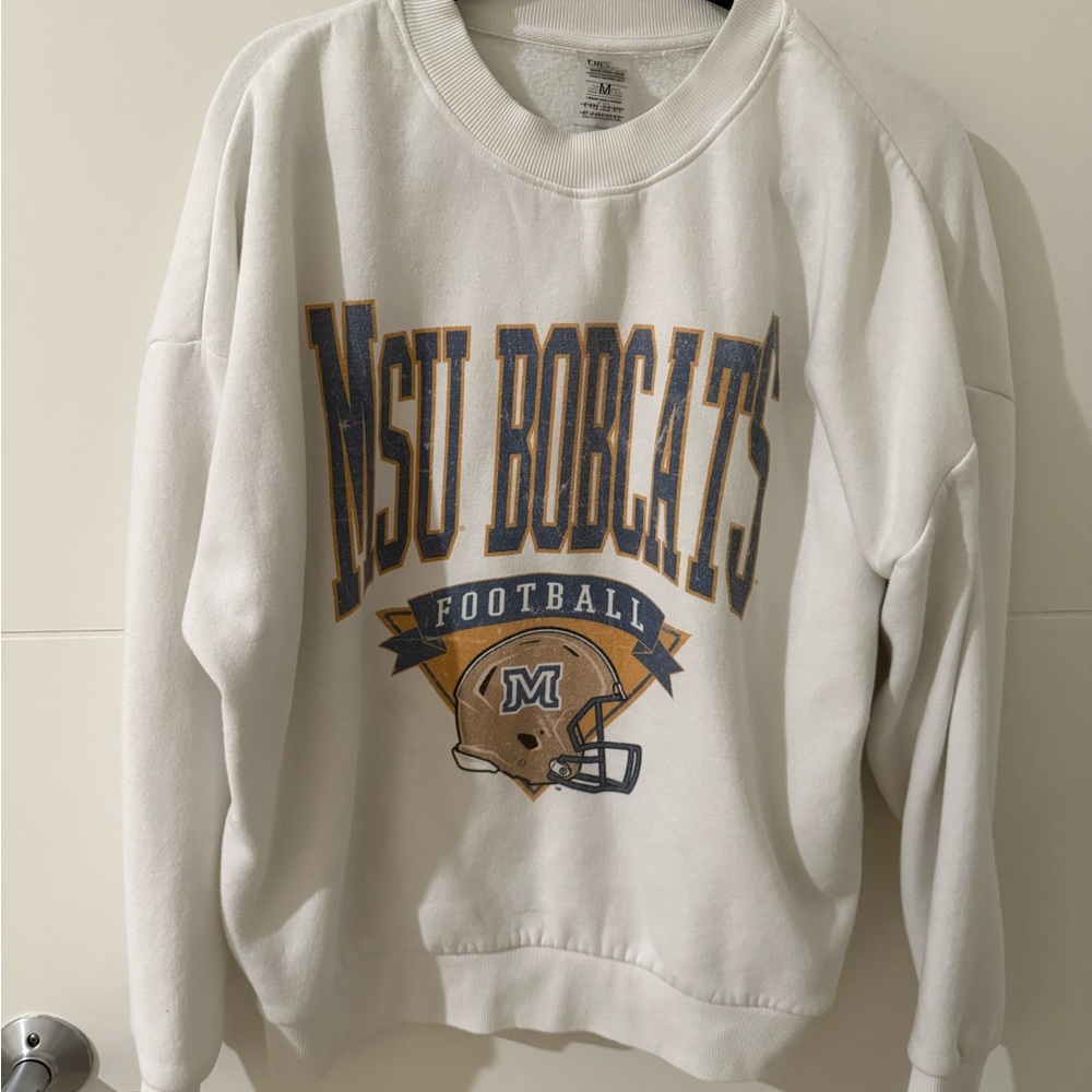Vintage MSU bobcat pullover